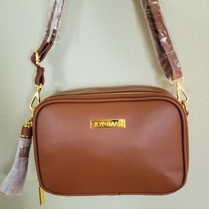 GENUEN LEATHER, BEAUTIFUL NEVER BEN USED SOLDERBAG BY JOY AND IMANA